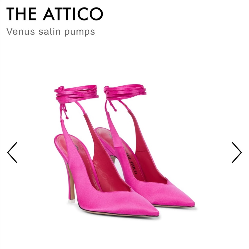 The Attico Venus Satin Pumps
